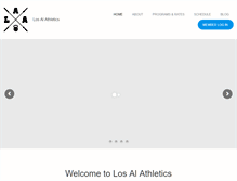 Tablet Screenshot of losalathletics.com